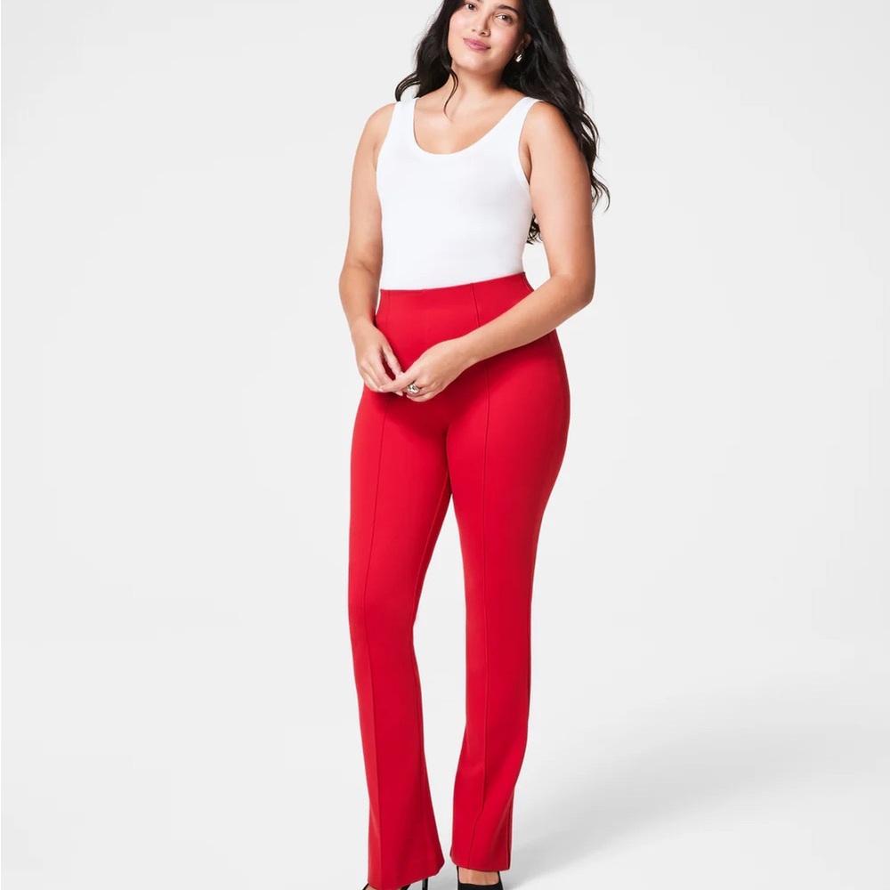 Spanx Ponte Micro Flare Pant in Red